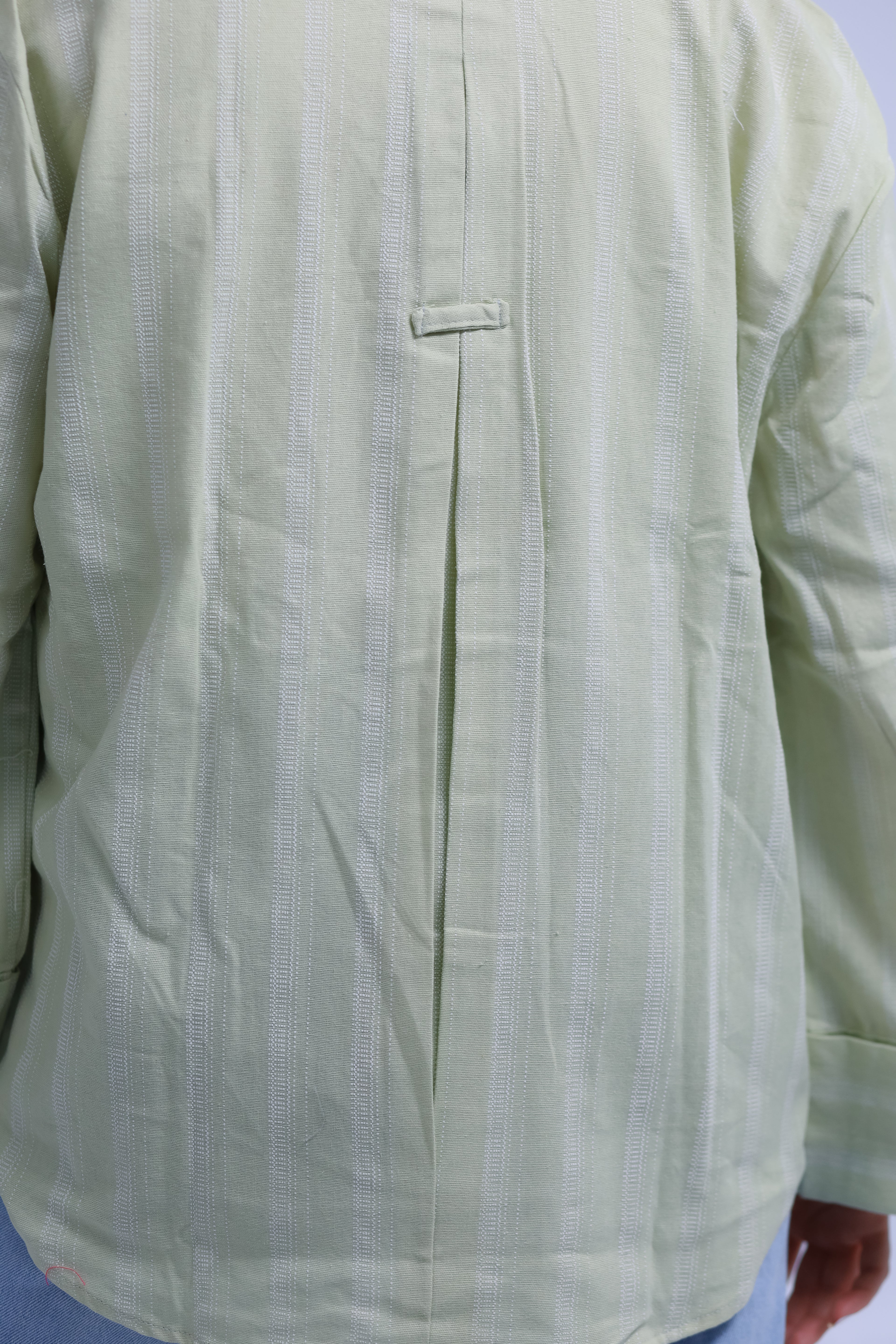 Linen Striped Shirt - Wide Cuffs