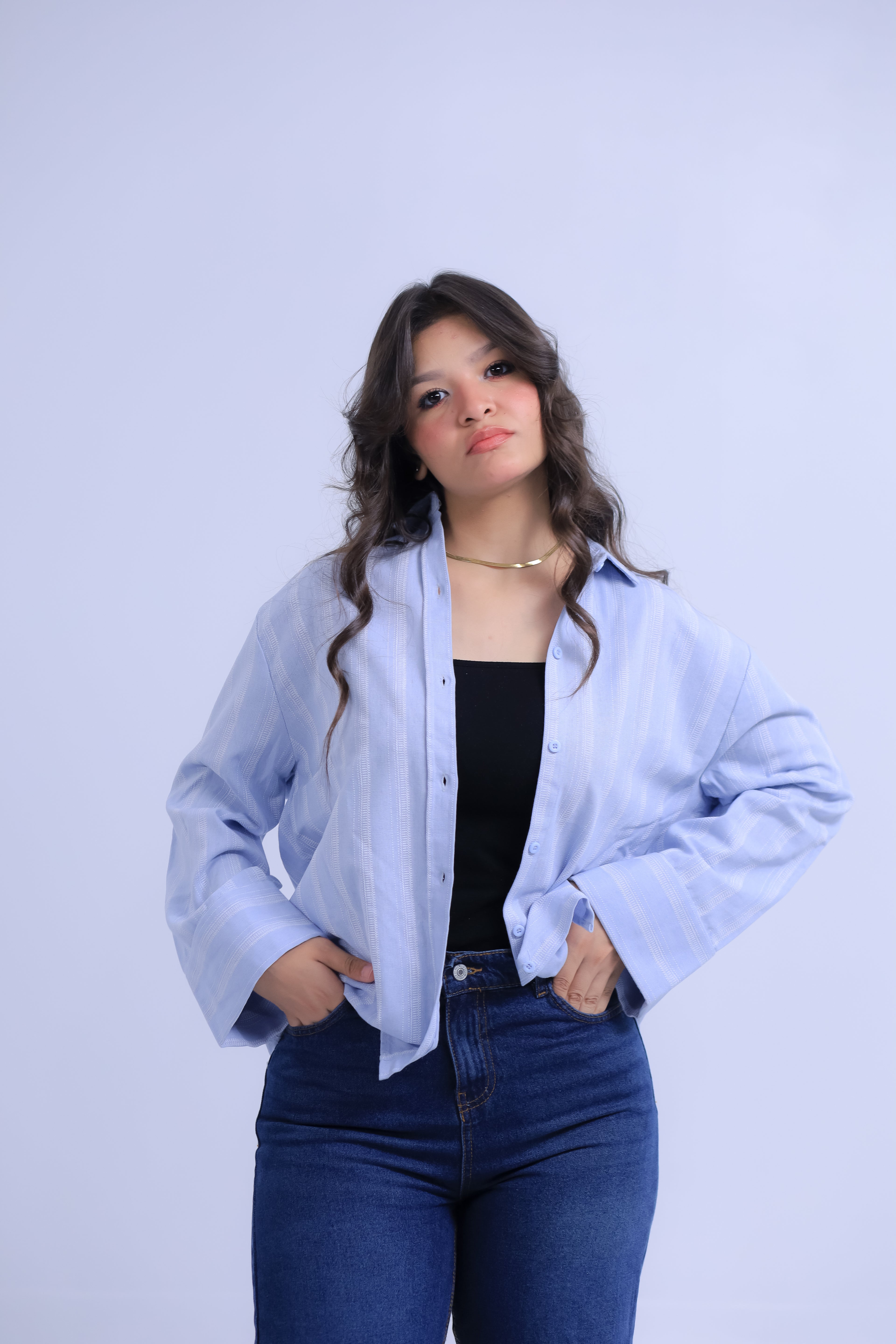 Linen Striped Shirt - Wide Cuffs