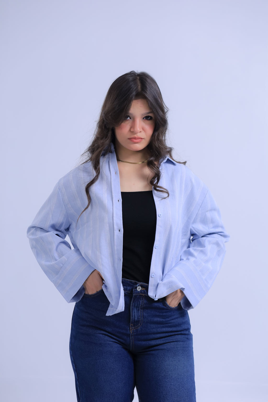 Linen Striped Shirt - Wide Cuffs