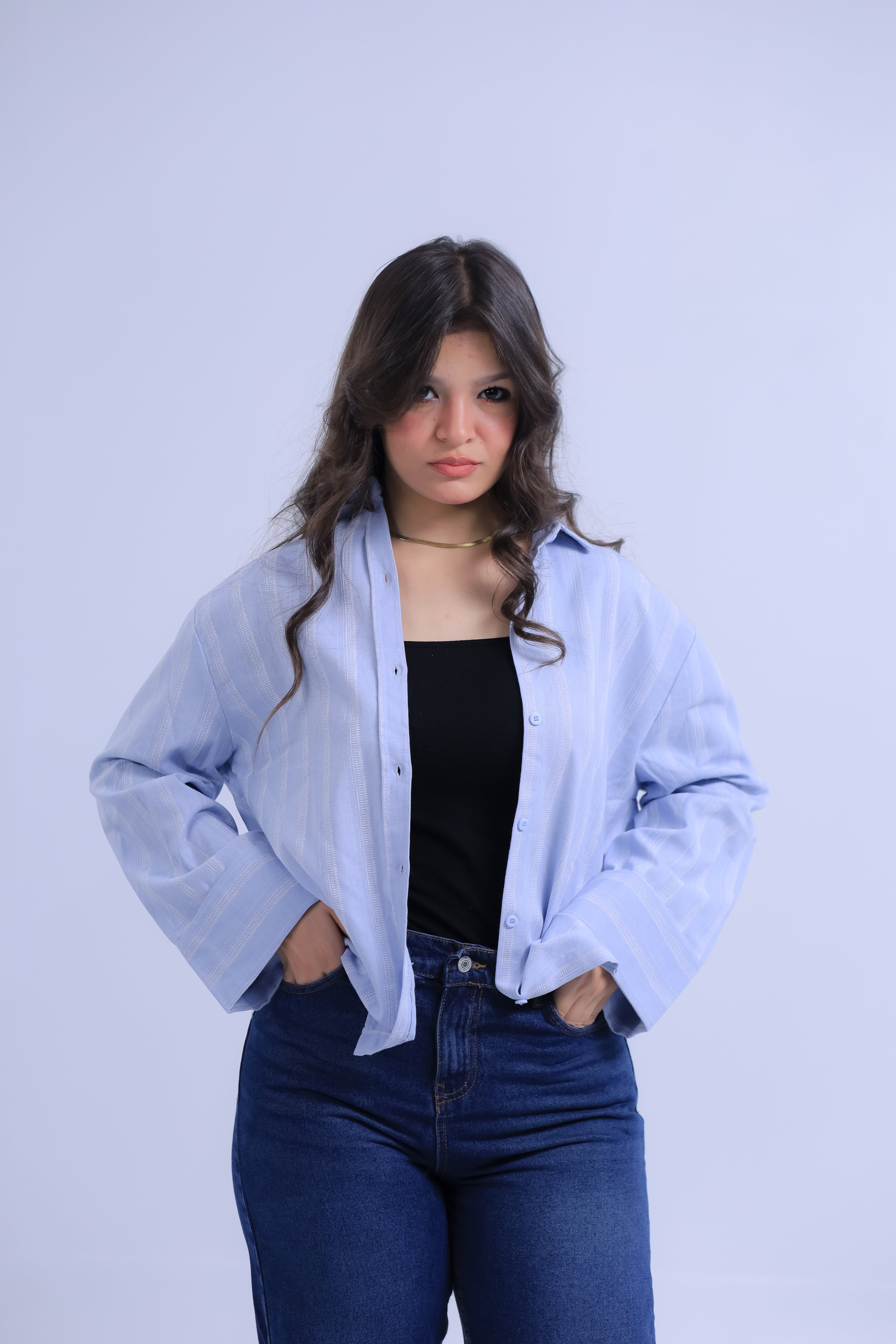 Linen Striped Shirt - Wide Cuffs