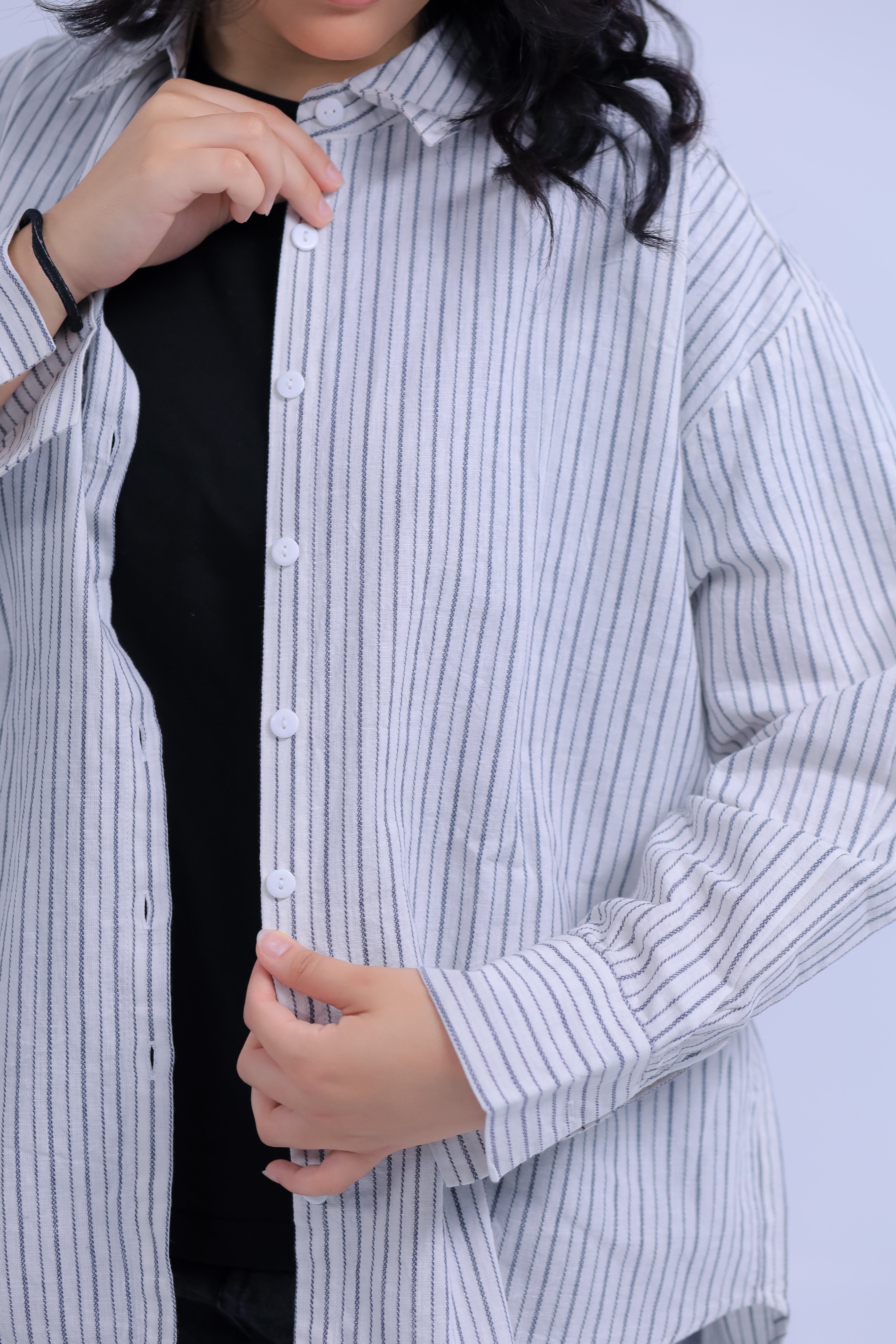 Oversized Striped Shirt