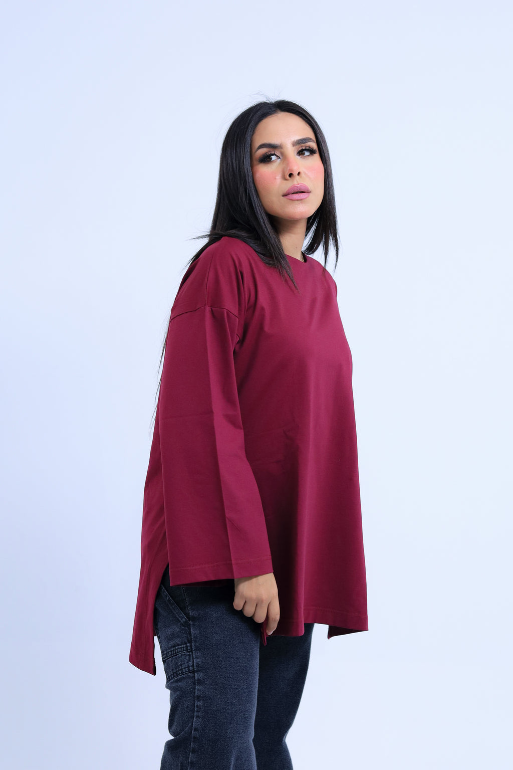 Oversized Basic Cotton Tee