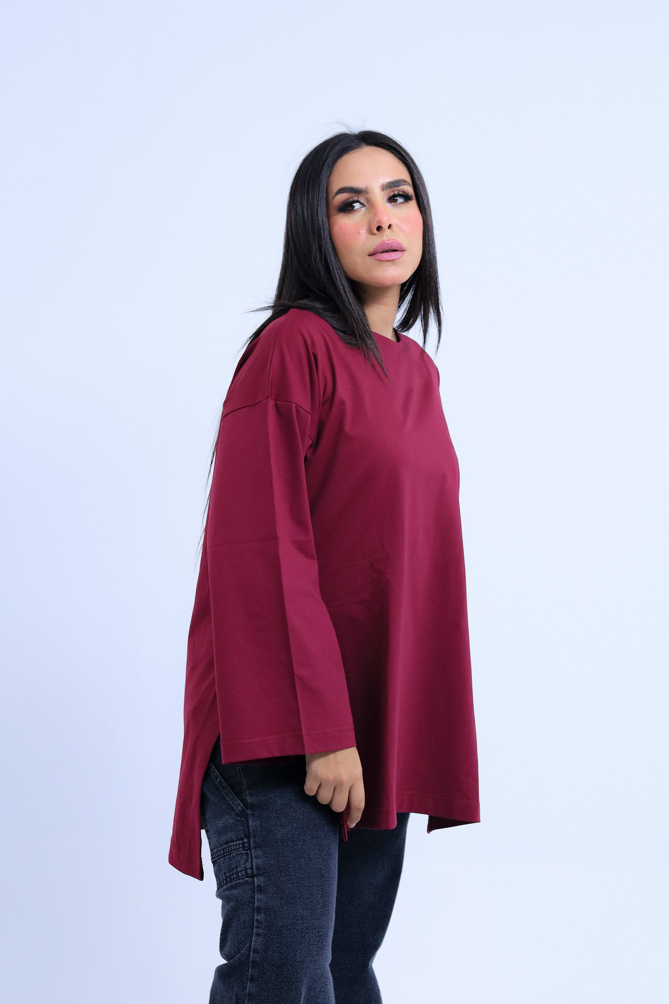 Oversized Basic Cotton Tee